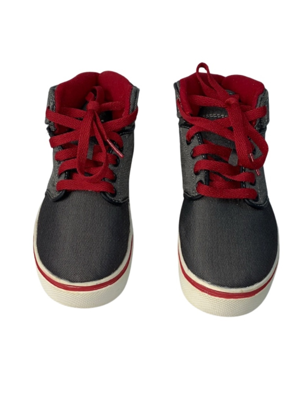 Faded Glory Maroon Grey Kids Sneakers Boys Size 13 Casual